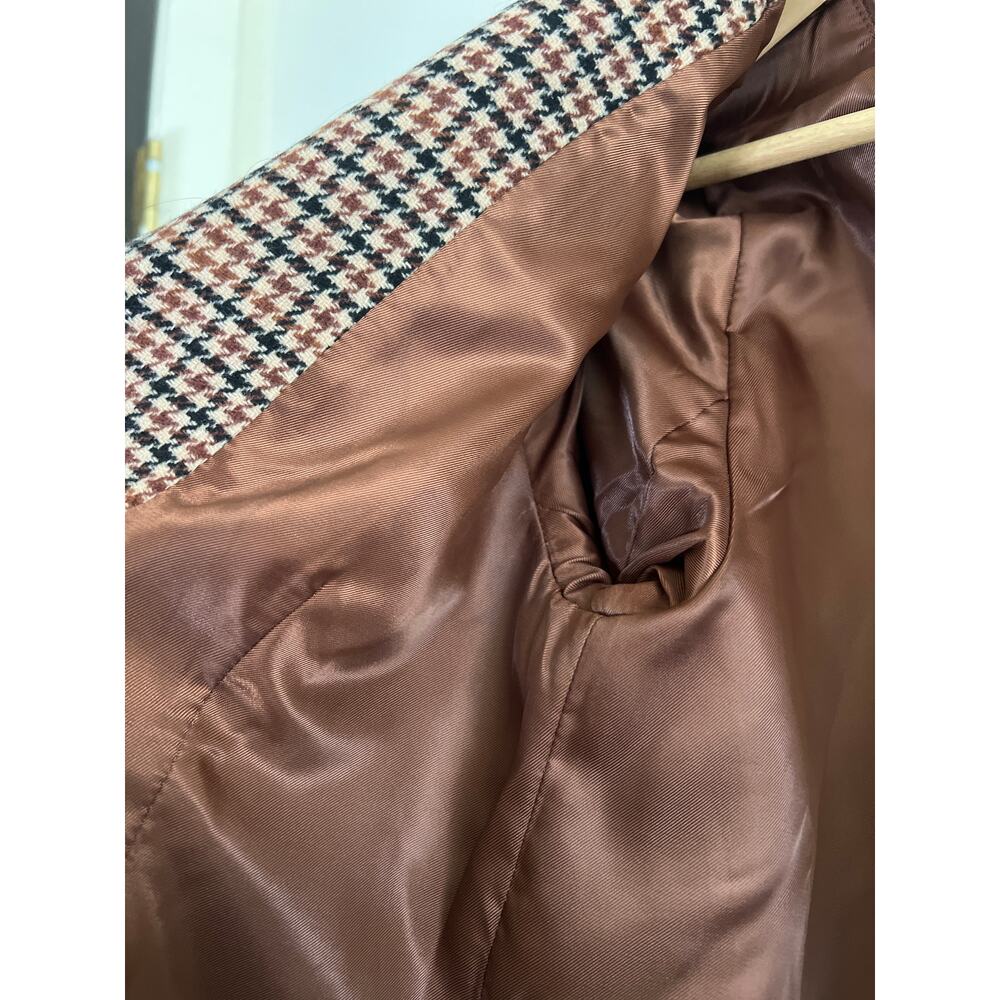 A&F Abercrombie & Fitch Plaid Houndstooth Blazer Jacket - Picture 12 of 16
